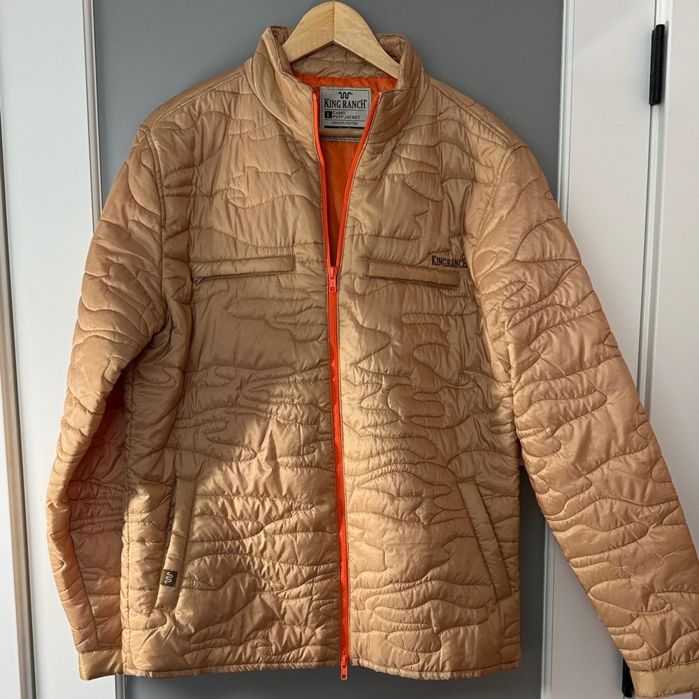 King Ranch Men’s Tan Quilted Lightweight Jacket